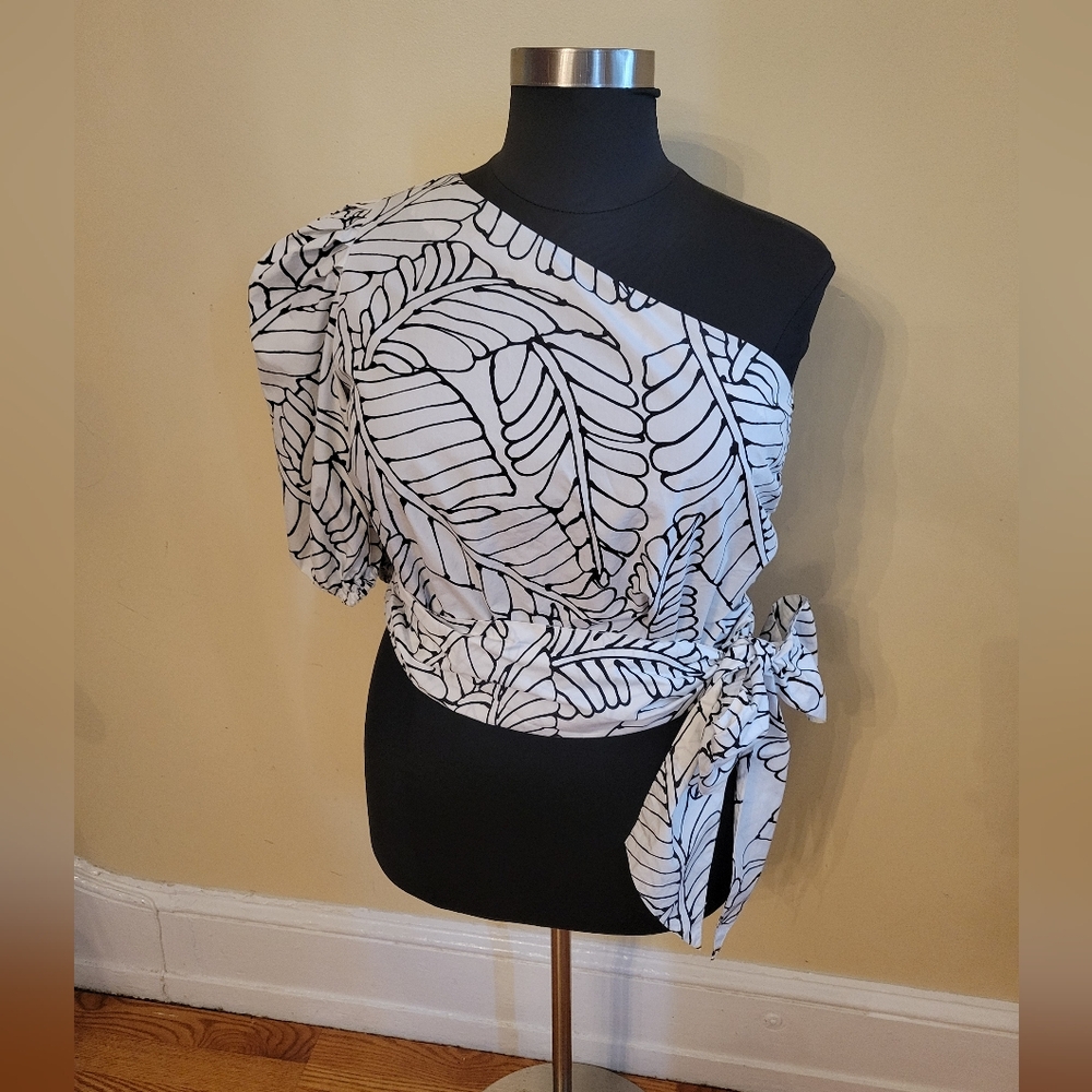 Fe Noel for Target One Shoulder Top White size 17